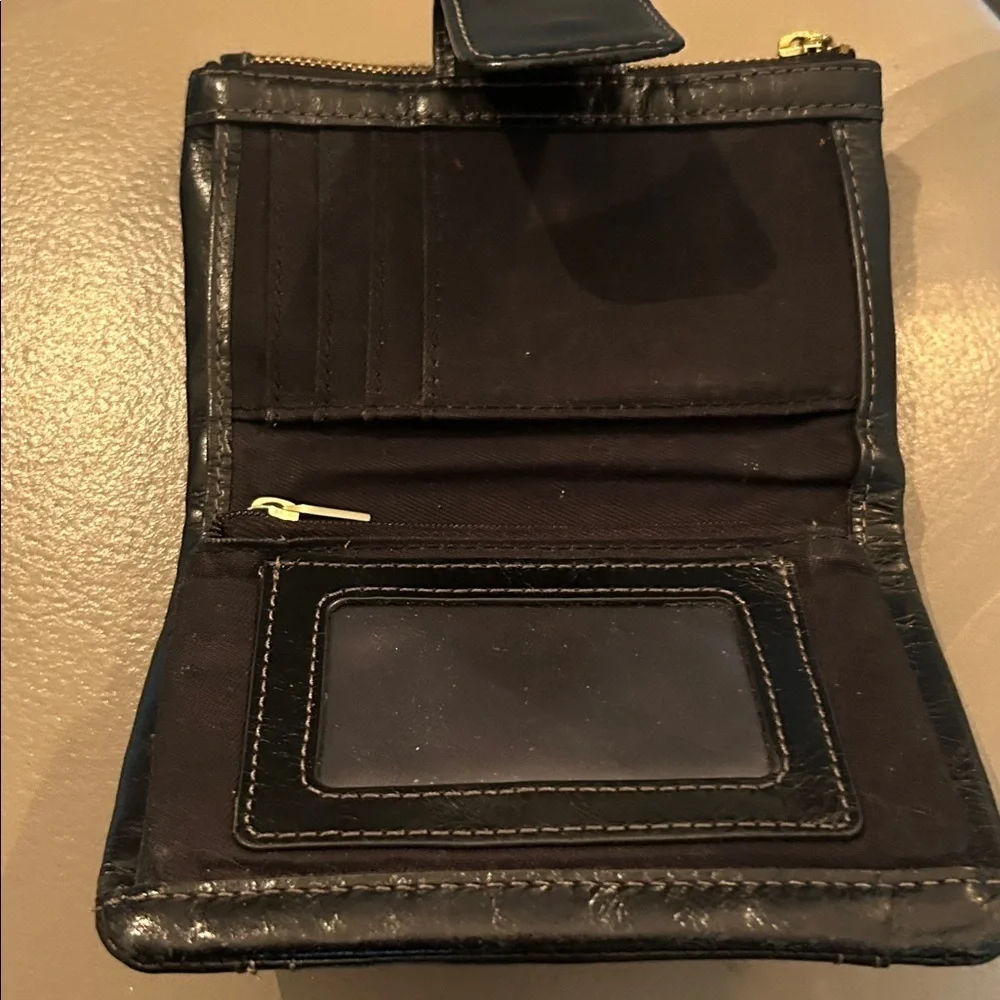 Fossil Black Leather Fold Wallet